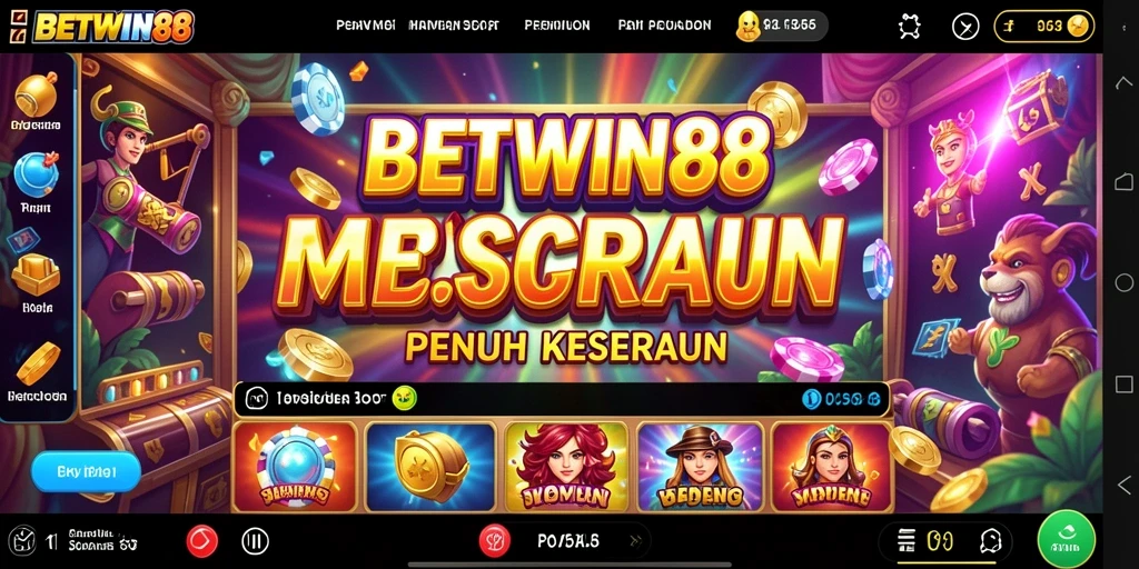 Tampilan permainan slot BETWIN88 yang memukau dan penuh warna.