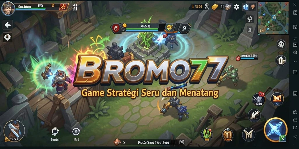 Tampilan menarik dari gameplay BROMO77 yang seru dan strategis.