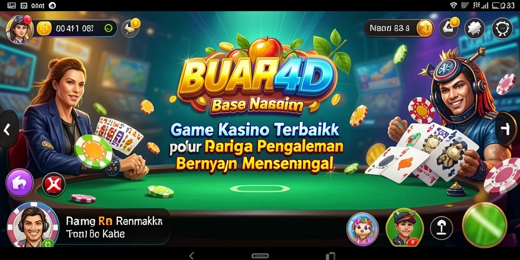 Tampilan gameplay BUAH4D yang menarik dan penuh warna.