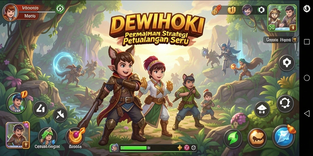 Tampilan gameplay seru DEWIHOKI dengan strategi yang mendebarkan.