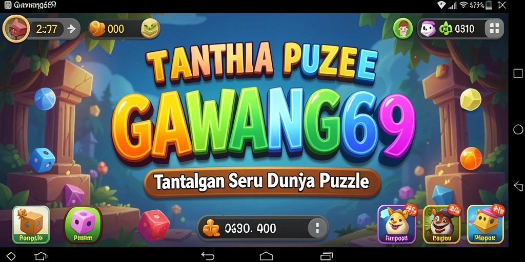 Tampilan gameplay seru dari GAWANG69 yang penuh tantangan puzzle.
