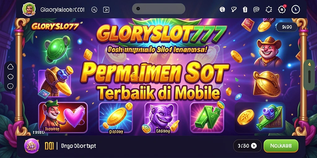 Tampilan gameplay seru GLORYSLOT777 dengan grafis menawan.