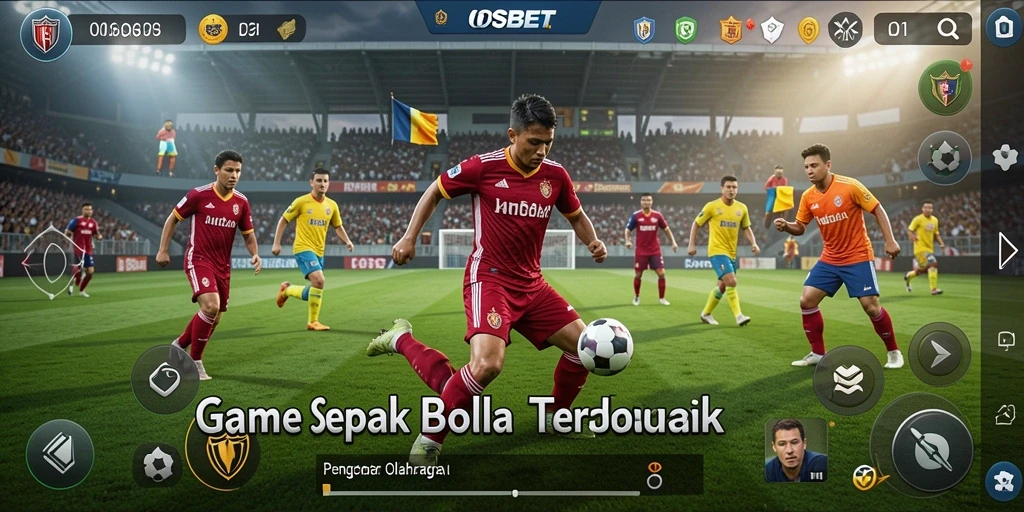 Tampilan aksi mendebarkan saat pertandingan sepak bola berlangsung.