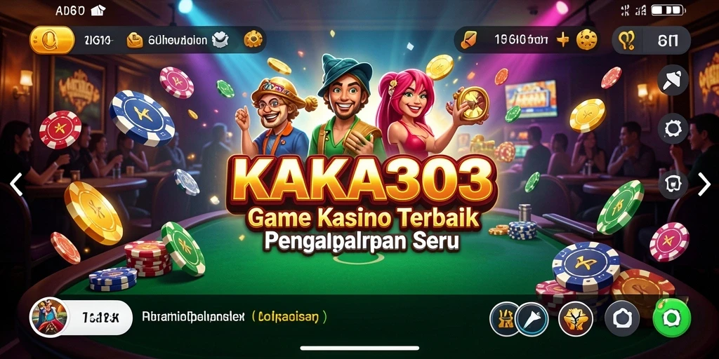 Tampilan gameplay seru di KAKA303 dengan berbagai permainan Kasino.