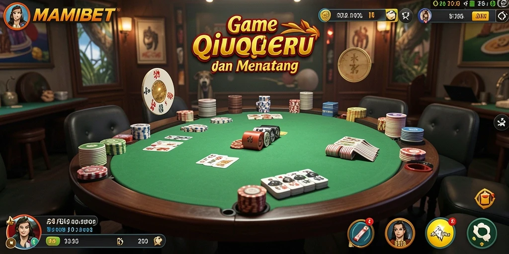 Tampilan gameplay MAMIBET yang menarik saat bermain QiuQiu.