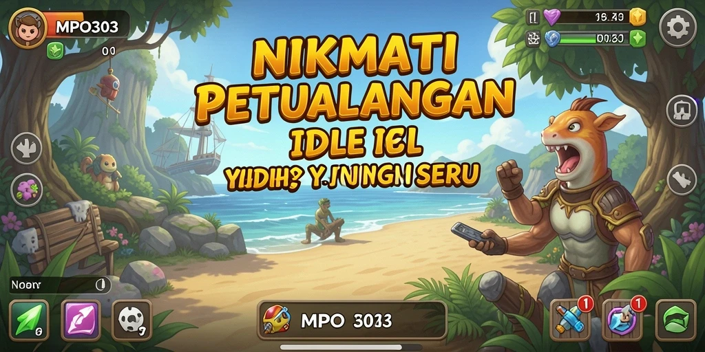 Tampilan gameplay MPO303 yang seru dan adiktif dalam permainan Idle.