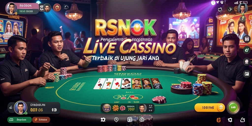 Tampilan menarik dari gameplay Live Casino RSNOK yang mendebarkan.